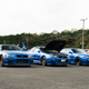 three blue r34 nissan gt-rs at r's meeting